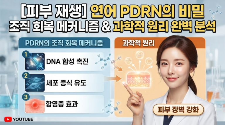 피부 재생의 마스터키, 연어 추출 PDRN의 조직 회복 메커니즘과 과학적 원리